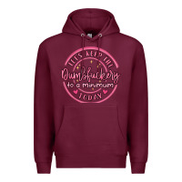 Burgundy dumbfuckery to minimum Premium Hoodie - MaliasSmallBusiness