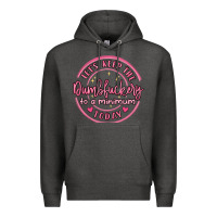 Charcoal Heather dumbfuckery to minimum Premium Hoodie - MaliasSmallBusiness