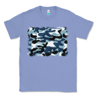 Colony Blue blue camouflage background Classic Tee - BarkalooDesign