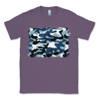 Lavender blue camouflage background Classic Tee - BarkalooDesign