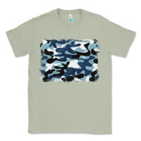 Matcha blue camouflage background Classic Tee - BarkalooDesign