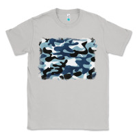 Moon Dust blue camouflage background Classic Tee - BarkalooDesign
