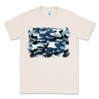 Natural blue camouflage background Classic Tee - BarkalooDesign