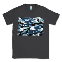 Smoke blue camouflage background Classic Tee - BarkalooDesign