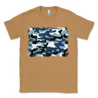 Toasted Coconut blue camouflage background Classic Tee - BarkalooDesign