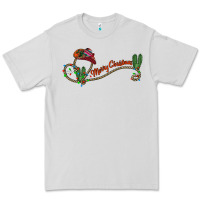 Dove Grey merry christmas western Premium Tee - CowhideDigitalArt