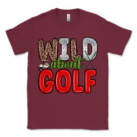 Burgundy wild about golf Classic Tee - Zillion Design Studio