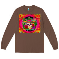 Chestnut mexican skull Long Sleeve Tee - Zillion Design Studio