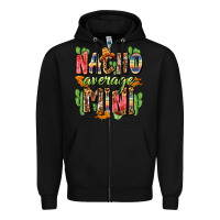 Black nacho average mini Zipper Hoodie - Zillion Design Studio