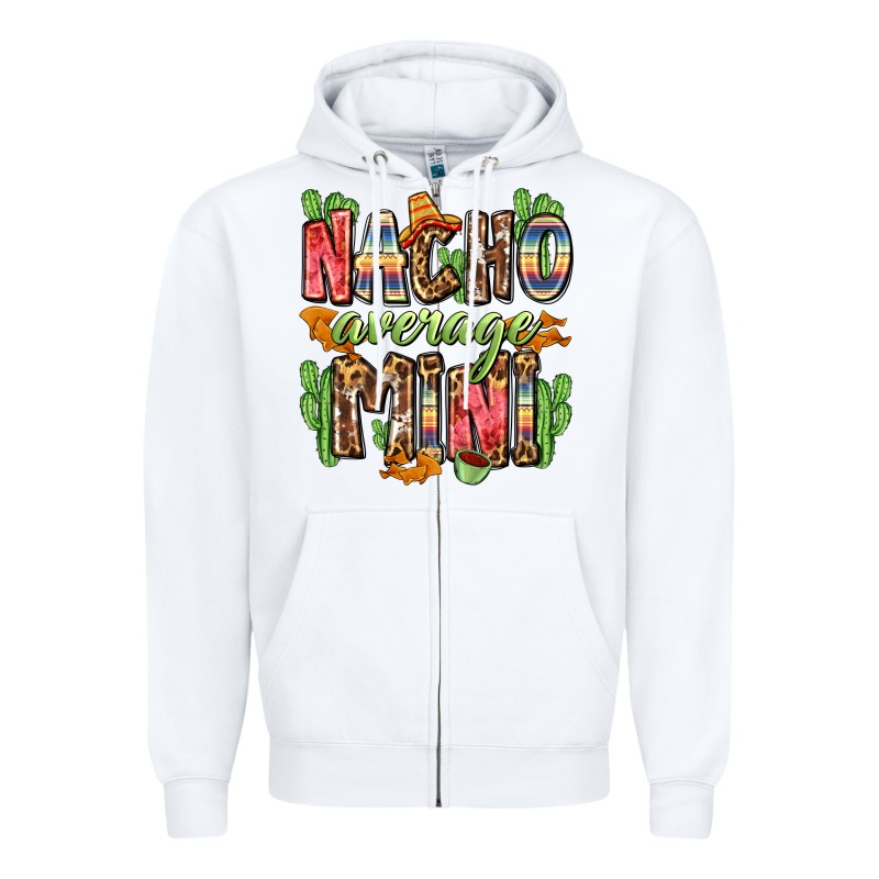 Nacho Average Mini Zipper Hoodie by Zillion Design Studio | Teevron