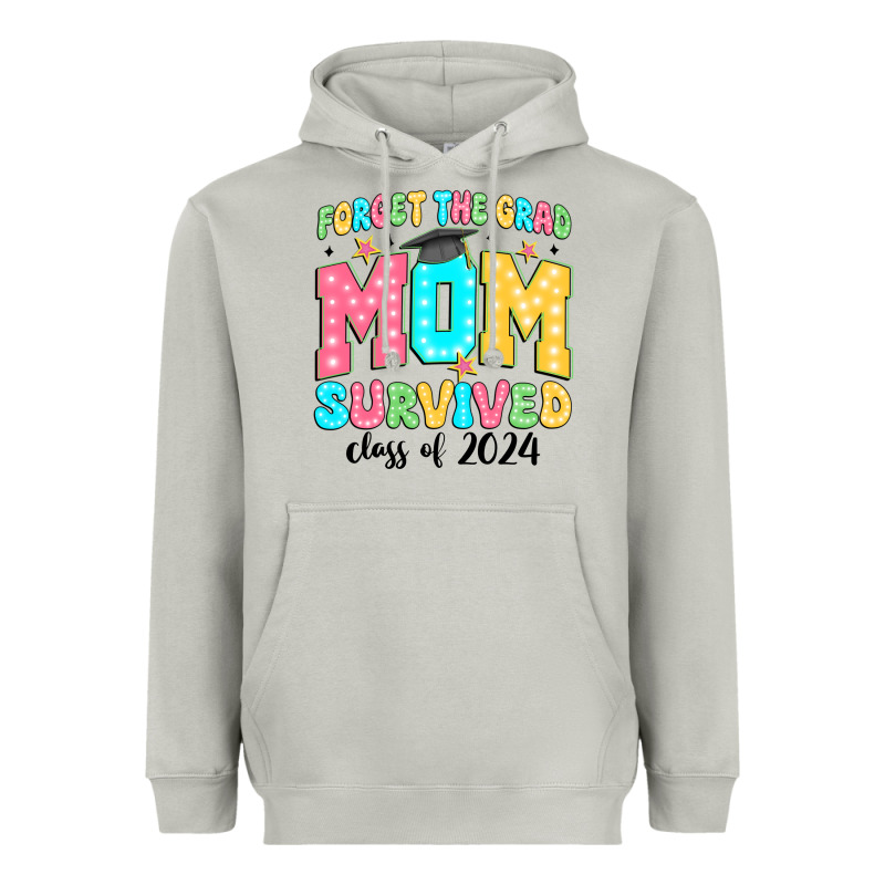 Forget The Grad Mom Survived Class Of 2024 Heavyweight Hoodie by JahusDesignShop | Teevron