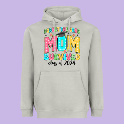 Forget The Grad Mom Survived Class Of 2024 Heavyweight Hoodie Designed By Jahusdesignshop