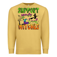 Antique Gold support your local witches Premium Sweatshirt - BundleAndBundleShop
