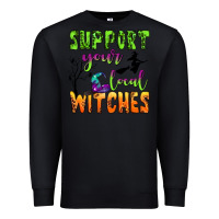 Black support your local witches Premium Sweatshirt - BundleAndBundleShop