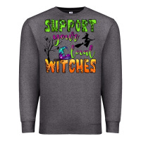 Charcoal Heather support your local witches Premium Sweatshirt - BundleAndBundleShop