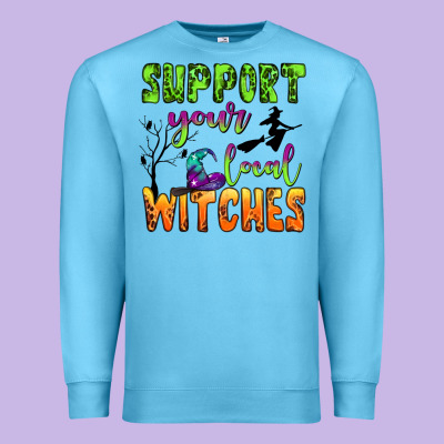 Support Your Local Witches Premium Sweatshirt Designed By Bundleandbundleshop