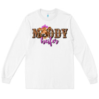 White moody heifer with leopard tbw Long Sleeve Tee - texasbilliewilder