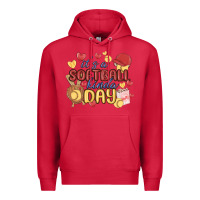 Cardinal it's a softball kinda day Premium Hoodie - MaliasSmallBusiness