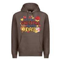 Coffee it's a softball kinda day Premium Hoodie - MaliasSmallBusiness