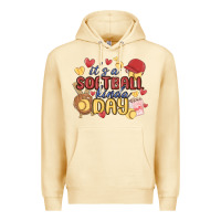 Pina Colada it's a softball kinda day Premium Hoodie - MaliasSmallBusiness