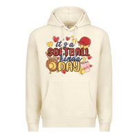 Sandshell it's a softball kinda day Premium Hoodie - MaliasSmallBusiness