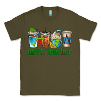 Army Green math teacher coffee cups Classic Tee - texasbilliewilder