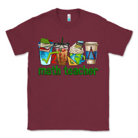 Burgundy math teacher coffee cups Classic Tee - texasbilliewilder