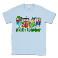 Dusty Blue math teacher coffee cups Classic Tee - texasbilliewilder