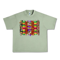 Oil Green mardi gras cake fleur de lis crawfish brushstrokes Urban Heavy Tee - Artiststas