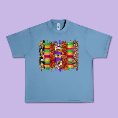Mardi Gras Cake Fleur De Lis Crawfish Brushstrokes Urban Heavy Tee Designed By Artiststas