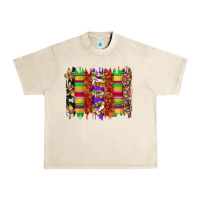 Sandshell mardi gras cake fleur de lis crawfish brushstrokes Urban Heavy Tee - Artiststas