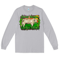 Moon Dust Thick Thighs Lucky Vibes Charolais Bull Long Sleeve Tee - RanaPortraitStore