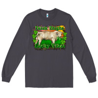 Smoke Thick Thighs Lucky Vibes Charolais Bull Long Sleeve Tee - RanaPortraitStore