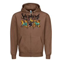 Chestnut shepherd mom western Zipper Hoodie - RanaPortraitStore
