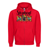 Red shepherd mom western Zipper Hoodie - RanaPortraitStore