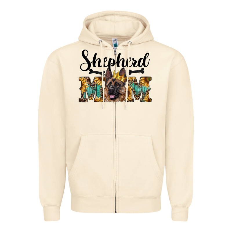 Shepherd Mom Western Zipper Hoodie by RanaPortraitStore | Teevron