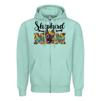 Seafoam shepherd mom western Zipper Hoodie - RanaPortraitStore