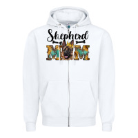 White shepherd mom western Zipper Hoodie - RanaPortraitStore
