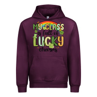 Mauve Wine my class is full of lucky charms Urban Hoodie - MaliasSmallBusiness