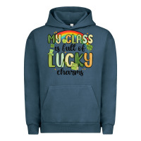 Pigment Midnight Navy my class is full of lucky charms Urban Hoodie - MaliasSmallBusiness