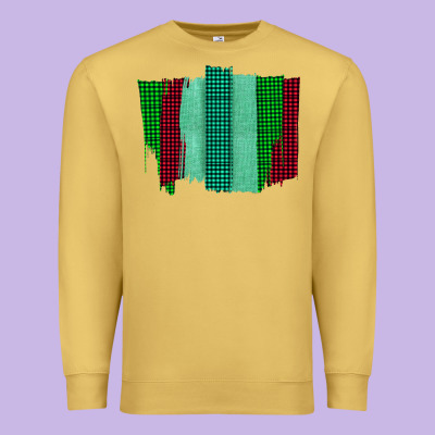 Green Red Western Farm Life Brush Stroke Premium Sweatshirt Designed By Bettercallsaul