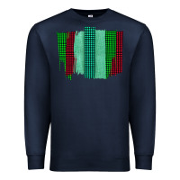 Navy Green Red Western Farm Life Brush Stroke Premium Sweatshirt - Bettercallsaul
