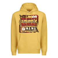 Antique Gold somebody's loud mouth baseball mama Premium Hoodie - MaliasSmallBusiness