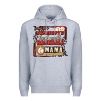 Heather Grey somebody's loud mouth baseball mama Premium Hoodie - MaliasSmallBusiness