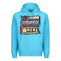 Ocean Blue somebody's loud mouth baseball mama Premium Hoodie - MaliasSmallBusiness