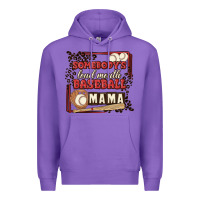 Purple somebody's loud mouth baseball mama Premium Hoodie - MaliasSmallBusiness
