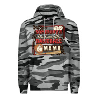 Slate Camo somebody's loud mouth baseball mama Premium Hoodie - MaliasSmallBusiness