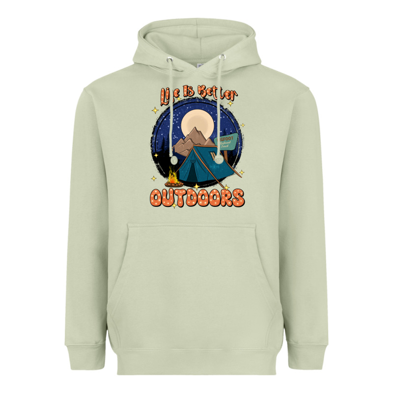 Life Is Better Outdoors Heavyweight Hoodie by JahusDesignShop | Teevron