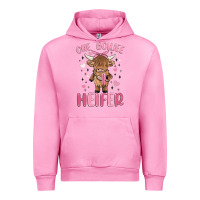 Fuchsia Pink one boujee heifer Urban Hoodie - MaliasSmallBusiness