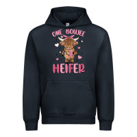 Navy one boujee heifer Urban Hoodie - MaliasSmallBusiness